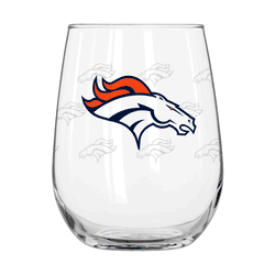 Denver Broncos 16oz Satin Etch Curved Beverage Glass