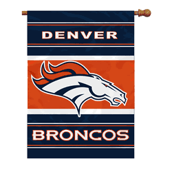 Denver Broncos 2-Sided 28 X 40 House Banner