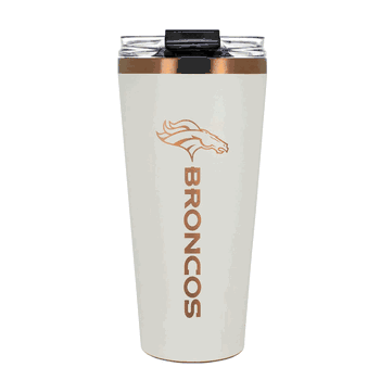 Denver Broncos 32oz Crme and Copper Big Slim Tumbler with Straw