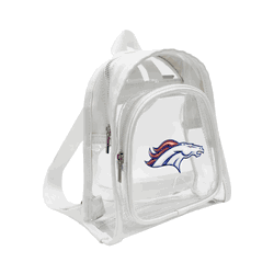 Denver Broncos 3D Logo Clear Mini Backpack