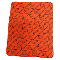 Denver Broncos 50x60 Repeating Pattern Fleece Throw