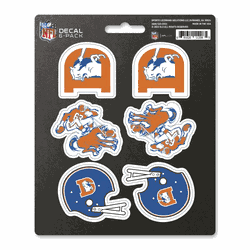 Denver Broncos 6 Count Mini Decal Sticker Pack