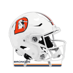 Denver Broncos Acrylic Standee, Throwback Helmet