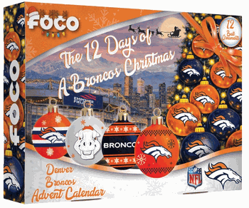 Denver Broncos Advent Calendar Ball Ornament