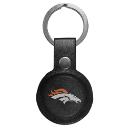 Denver Broncos AirTag Compatible Leather Key Chain