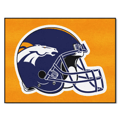 Denver Broncos All-Star Rug - 34 in. x 42.5 in., Helmet Logo
