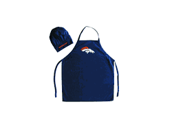 Denver Broncos Apron and Chef Hat Set