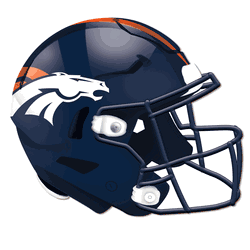 Denver Broncos Authentic Helmet Cutout 24"