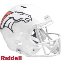 Denver Broncos Authentic Speed Full Size Football Helmet Alternate White 2024