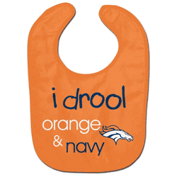 Denver Broncos Baby Bib All Pro Style I Drool Design