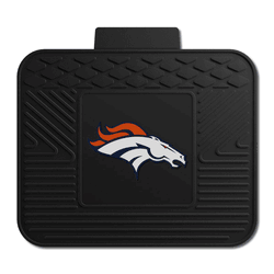 Denver Broncos Back Seat Car Utility Mat - 14in. x 17in.