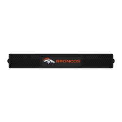 Denver Broncos Bar Drink Mat - 3.25in. x 24in.