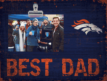 Denver Broncos Best Dad Clip Frame