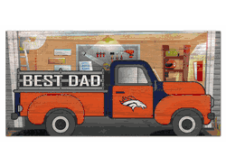 Denver Broncos Best Dad Truck 6x12 Sign