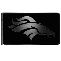 Denver Broncos Black and Steel Money Clip