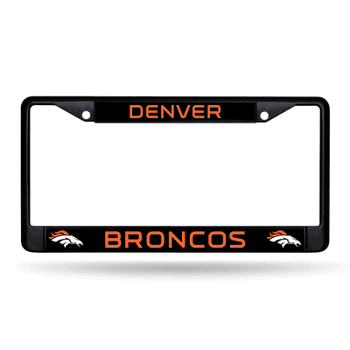 Denver Broncos  Black Chrome Frame with Decal Inserts 12