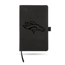 Denver Broncos Black - Primary Laser Engraved Small Notepad