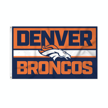 Denver Broncos Bold 3' x 5' Banner Flag
