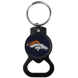 Denver Broncos Bottle Opener Key Chain, Black