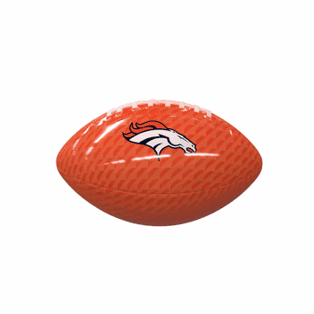 Denver Broncos Carbon Fiber Mini-Size Glossy Football