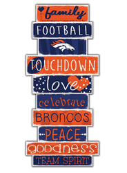 Denver Broncos Celebrations Stack 24" Sign