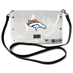 Denver Broncos Clear Envelope Purse STRAP