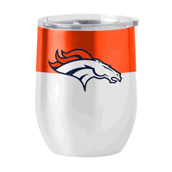Denver Broncos Colorblock 16oz Stainless Curved Beverage