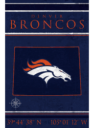 Denver Broncos Coordinates 17x26