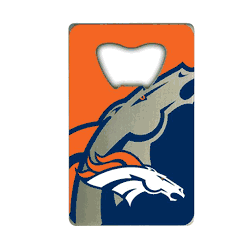Denver Broncos Credit Card Style Bottle Opener - 2 x 3.25