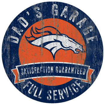 Denver Broncos Dad's Garage Sign