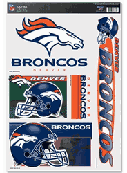Denver Broncos Decal 11x17 Ultra