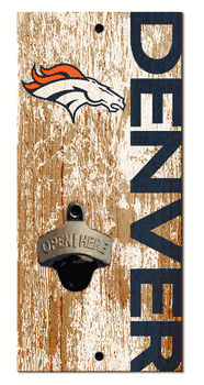 Denver Broncos Distressed Bottle Opener