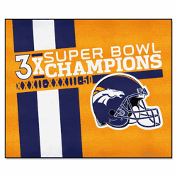 Denver Broncos Dynasty Tailgater Rug - 5ft. x 6ft.