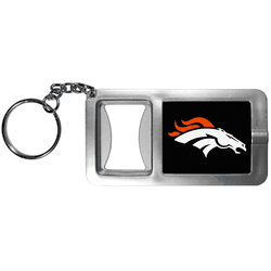 Denver Broncos Flashlight Key Chain with Bottle Opener