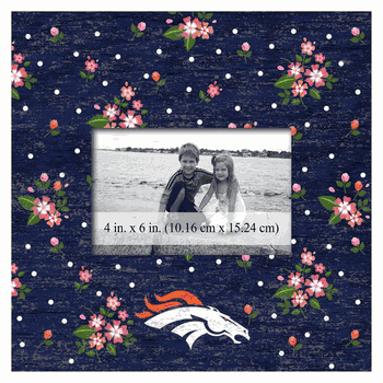 Denver Broncos Floral 10x10 Frame