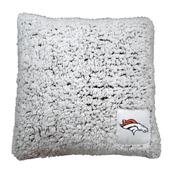 Denver Broncos Frosty Throw Pillow
