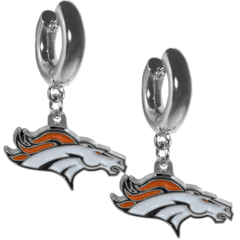 Denver Broncos Huggie Hoop Earrings
