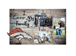 Denver Broncos I Love my Family Clip Frame
