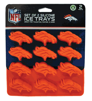 Denver Broncos Ice Trays 2-Pack