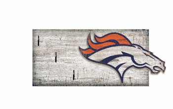 Denver Broncos Key Holder 6x12
