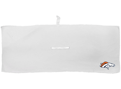 Denver Broncos Large Microfiber Towel - 16" x 40" (White)