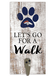 Denver Broncos Leash Holder 6x12 Sign