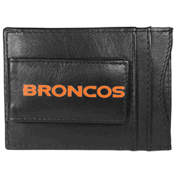 Denver Broncos Logo Leather Cash and Cardholder