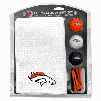 Denver Broncos Microfiber Towel Gift Set - 16 x 40 (White)