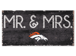 Denver Broncos Mr & Mrs Sign