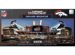 Denver Broncos NFL 1000pc Panoramic Puzzle - Stadium
