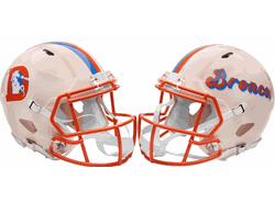 Denver Broncos NFL Full Size Replica Speed Football Helmet RETRO