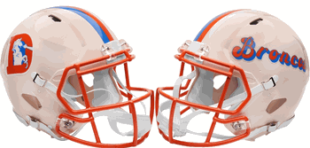 Denver Broncos NFL Full Size Replica Speed Football Helmet RETRO