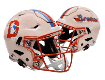 Denver Broncos NFL Full Size SPEEDFLEX Authentic Speed Football Helmet RETRO