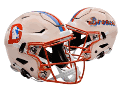 Denver Broncos NFL Full Size SPEEDFLEX Authentic Speed Football Helmet RETRO